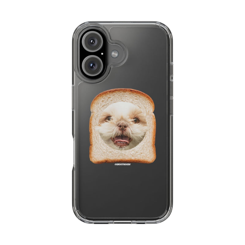 Funny custom pet toast clear phone case