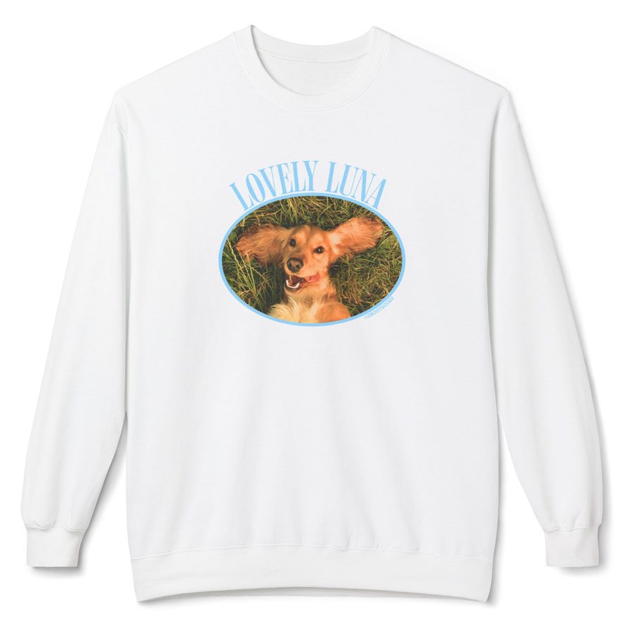 Custom pet portrait sweatshirt